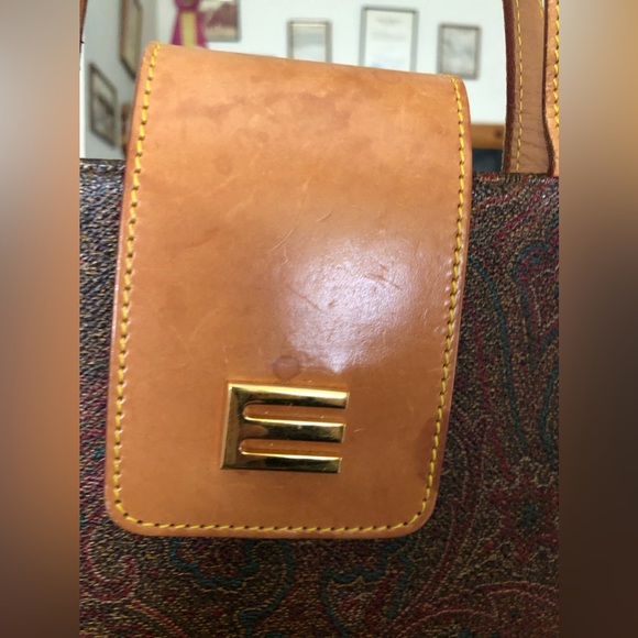 Etro Paisley Tote Vachetta Straps - Picture 7 of 7